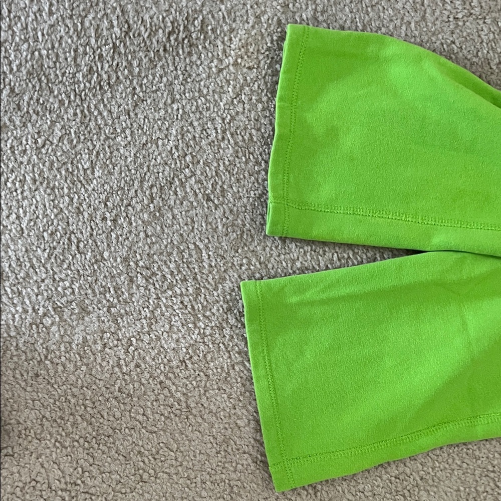 Hollister Lime Green Spell-Out Sweatpants - Size Small - Y2K Style Joggers - Picture 6 of 8
